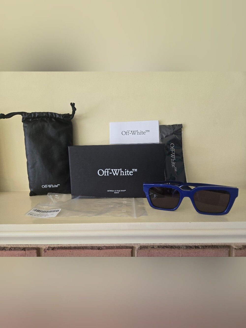 Off-White Branson OERI111 Eyeglasses Blue 4507 Authentic 53-19-145